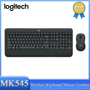 Беспроводная клавиатура Logitech MK545, мышь, комбо, Водонепроницаемый, Улучшенный Комфорт, Подставка для рук, ноутбук, Оптическая Эргономика, Английская клавиатура.