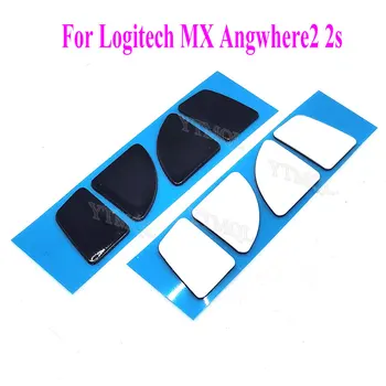 2 комплекта наклеек на ножки мыши, черные накладки, сменный разъем для ножек мыши logitech MX Anywhere 2S Mouse