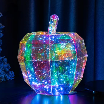 Светодиодные фонари Apple для женщин Другие рождественские украшения Свадебные принадлежности Украшения для вечеринок Домашний декор роскошь 2023 года