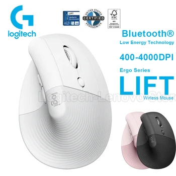 Вертикальная беспроводная мышь Logitech Ergo LIFT с разрешением 4000DPI Bluetooth® Технология низкого энергопотока между устройствами, эргономичный дизайн