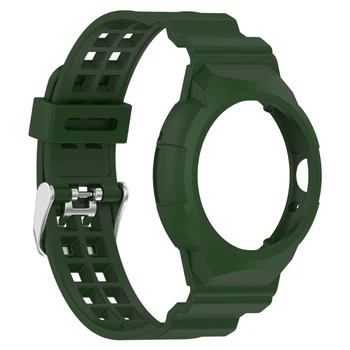 Сменный силиконовый браслет для умных часов с мягким ремешком, защищающий от пота Регулируемый браслет для часов, Быстросъемный ремень