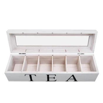 Органайзер для коробок для кофе и чая Деревянный с крышкой, держатель для хранения пакетиков кофе и чая, Органайзер для кухонных шкафов