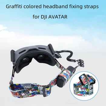 Регулируемый ремешок на голову, Эластичная лента, Красочная повязка на голову, замена для DJI AVATA Flying Goggles 2/V2, Запасные части для очков, Аксессуары