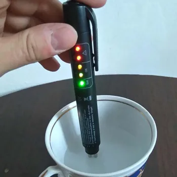 Мини-тестер тормозной жидкости KWOKKER Ручка цифрового тестера тормозной жидкости автомобиля Инструмент для тестирования жидкости Auto Automotive Mini Tester Pen