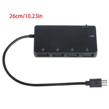 Micro USB OTG 4-портовый концентратор, кабель-адаптер для зарядки для смартфона планшета M23 22