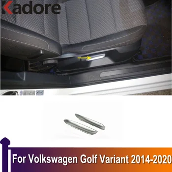 Накладка крышки переключателя регулировки сиденья для Volkswagen Golf Variant 2014-2018 2019 2020, Наклейка на автомобиль, Аксессуары для интерьера, Украшение