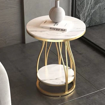 Дизайнерский обеденный стол Вспомогательный Минималистичный кофейный стол для хранения в скандинавском стиле Роскошный Современный Mesa Auxiliar Salon Home Garden SGQ35XP