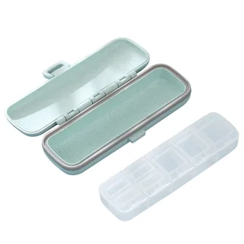 Футляры для таблеток Маленькая портативная коробка для лекарств, коробка для лекарств с семью отделениями, переносная коробка для таблеток, дозатор для таблеток, коробка для лекарств
