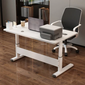 Простые офисные Компьютерные столы, Домашний рабочий стол, Подъемный стол, Современная офисная мебель, Легкий Роскошный Стеклянный Игровой стол, стол для учебы для студентов