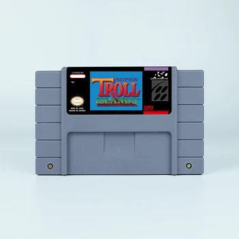 Экшн-игра для Super Troll Islands- картридж версии США или EUR доступен для игровых консолей SNES