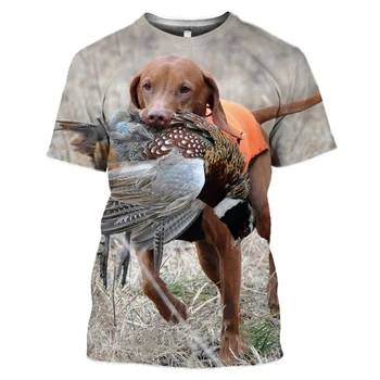 Летняя мужская футболка в стиле хип-хоп с животными, кабан, джунгли, Кряква, 3D-принт, камуфляж для охоты на открытом воздухе, камуфляж, Быстросохнущая, Свободный Короткий рукав