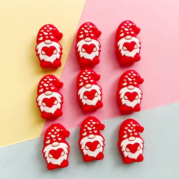 10шт силиконовых детских бус на день Святого Валентина, браслет-цепочка для соски с жевательными зубами 