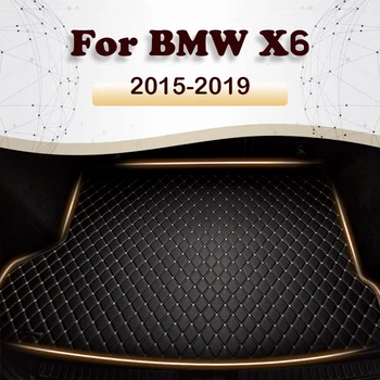 Коврик для багажника автомобиля BMW X6 F16 2015 2016 2017 2018 2019 Грузовой Лайнер Ковер Детали Интерьера Аксессуары Крышка