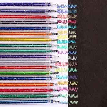 1 комплект Полезной цветной ручки для письма, Быстросохнущая ручка для рисования, равномерный вывод чернил, Школьная Офисная блестящая ручка Nite Writer