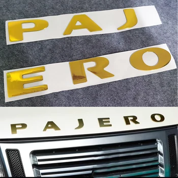 Эмблемы Soarhorse серебристого цвета на переднем капоте, значки, наклейки с логотипом для Pajero Montero V73 V75 V77 V93 V97