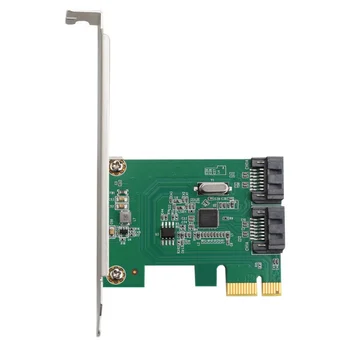 PCIe 2.0 x1-2-портовая карта расширения жесткого диска SATA3.0 AMS1016 chip riser card