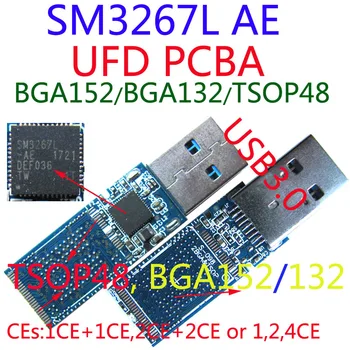 SM3267L UFD PCBA, двойная панель TSOP48 + BGA152 / BGA132, ФЛЭШ-НАКОПИТЕЛЬ 3267AE USB3.0 PCBA, наборы UDF 