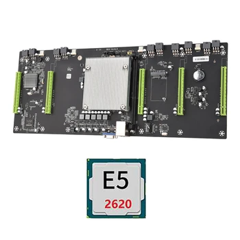 Материнская плата ETH79-X5B для майнинга BTC С процессором E5 2620 LGA2011 80 мм PCIE 16X SATA2 + MSATA С поддержкой интерфейса VGA оперативной памяти DDR3