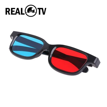 REAL TV Универсальные Красно-Синие Линзы Anaglyph 3D Vision Glasses для Киноигр DVD Video TV Cinema Очки Виртуальной Реальности 3D