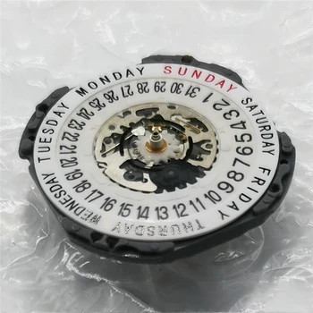 Японский кварцевый механизм VJ45B Оригинальный часовой механизм с двойным календарем и 3 контактами, запасные части для профессиональных часов VJ45B