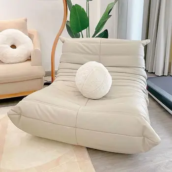 Ленивый напольный диван-кресло, спальня, балкон, Лежащий односпальный футон для отдыха, диван для сна, постельное белье или водонепроницаемая ткань, диван для кормления