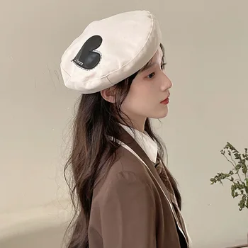 Женские осенне-зимние ретро-береты Ins, популярная Корейская универсальная прекрасная шляпа художника, Японские винтажные береты Gorras Hombre