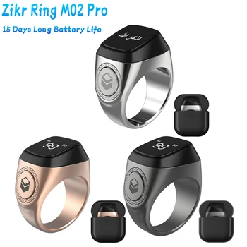 20 мм Кольцо 2022 Zikr 1 Tasbih Смарт-Кольцо для мусульман Счетчик Тасбих Металл 5 Напоминание О Времени молитвы Bluetooth-совместимость5.1