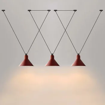 Художественная светодиодная лампа Подвесной светильник Люстра Дизайнерская столовая Современная Скандинавская Кухня Гостиная Спальня Next E14 90V-220V