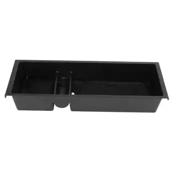 Ящик для хранения подлокотника, матовый черный органайзер для подлокотников с 2 резиновыми накладками для автомобиля