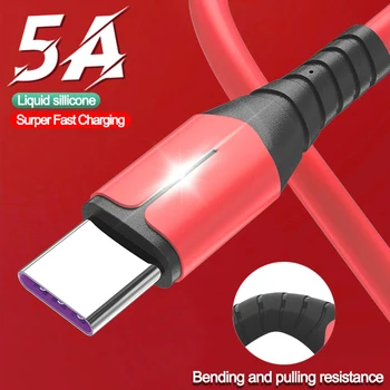 5A Кабель для быстрой зарядки USB Type C, кабель для зарядного устройства Micro USB для Samsung, кабель для зарядки телефона, кабель для передачи данных, кабель для xiaomi huawei, провод USB C