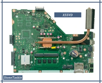 Лучшее значение X55VD для материнской платы ноутбука ASUS X55VD REV3.1 HM65 I3-2370U 4 ГБ Оперативной ПАМЯТИ DDR3 Бесплатный радиатор 100% Тест