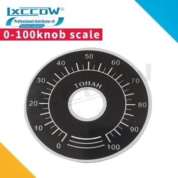 10шт шкала с ручкой потенциометра 0-100 ВТ118 цифровые весы могут быть оснащены WX112 TOPVR