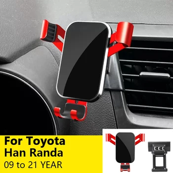 Для автомобильного держателя мобильного телефона Крепление для вентиляционного отверстия Аксессуары для гравитационной навигации GPS для Toyota Han Randa с 2009 по 2021 год