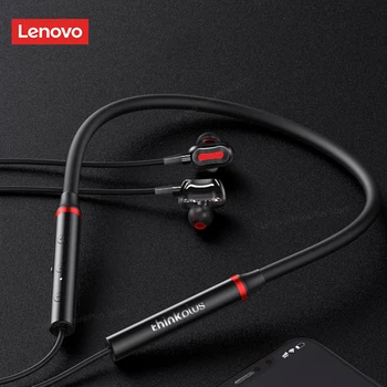 Оригинальные беспроводные наушники Lenovo HE05 Pro TWS Bluetooth 5.0, спортивные наушники с шумоподавлением на шее, водонепроницаемый микрофон