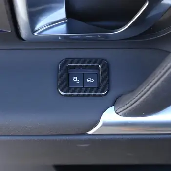 для Land Rover Discovery Sport 2015-2019 ABS из углеродного волокна для защиты детей Кнопка включения рамки Отделка
