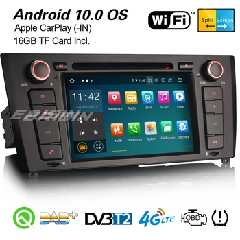 Erisin 5140 Android 10,0 GPS Автомобильный Стерео CarPlay Bluetooth TPMS DVR DAB + Navi Для BMW 1er E81 E82 E88 Купе Кабриолет Хэтчбек