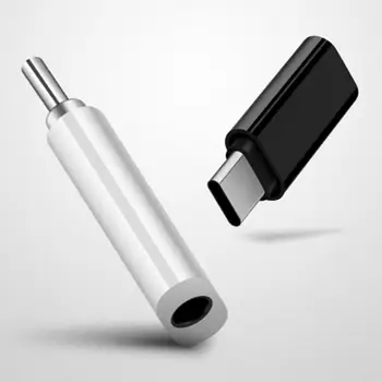 Аудиоадаптер Практичный Профессиональный Портативный преобразователь Type-C USB-C в 3,5 мм разъем для наушников для внешнего микрофона