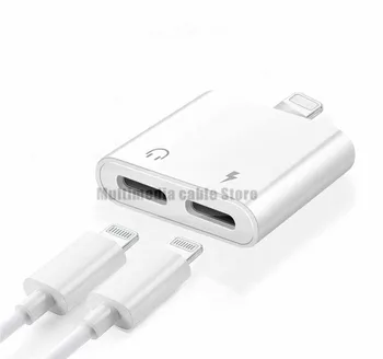 Адаптер Lightning-2 Lightning Совместим с iPhone 13/12/11 / SE / X / XR /XS/8/7/6 Поддержка звонков + зарядки + музыки