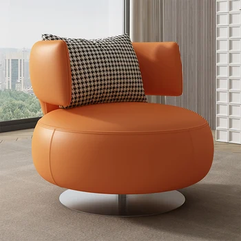 Роскошный односпальный диван гостиная спальня кресло для отдыха кабинет поворотный балкон креативный дизайнерский диван-кресло