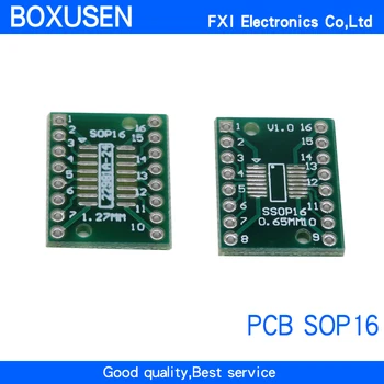 10ШТ TSSOP16 SSOP16 SOP16 SMD-DIP16 IC Адаптер Конвертер Плата Разъема Модуль Адаптеры Пластины 0.65 мм 1.27 мм Интегрируют