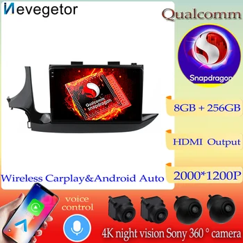 Android13 Автомобильный Стереоприемник Qualcomm Snapdragon Для Opel Mokka X Vauxhall Encore 2016-2019 Мультимедийный Видеоплеер GPS NO 2 Din
