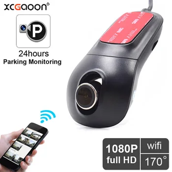 Видеорегистратор 24-часовой мониторинг парковки 1080P HD Wifi автомобильный видеорегистратор ночной версии С поддержкой TF-карты емкостью до 128 ГБ