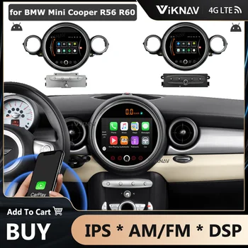 Автомобильное Радио для BMW Mini Cooper R56 R60 2007-2014 Android Auto stereo GPS Навигация Головное Устройство Видеоплеер Магнитофон