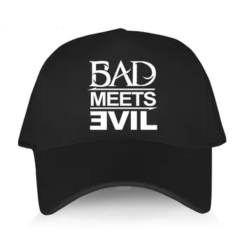 Горячая распродажа Бейсбольных кепок повседневная крутая шляпа Bad Meets Evil в стиле хип-хоп с коротким козырьком, спортивная кепка для взрослых, Весна-Лето, Однотонная Солнцезащитная Шляпа