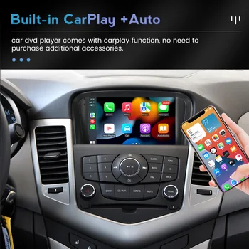 RDS FM Автомобильный Радио Мультимедийный Видеоплеер GPS Аудио Android11 Для Chevrolet Cruze 2008-2014 2Din WIFI Carplay SWC OBD TMPS БЕЗ DVD
