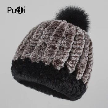 Pudi HF7059 2017 Женская новая модная меховая шапка в стиле меховой шапки Модный дизайн шарика для волос Симпатичный и шикарный Разнообразие стилей Optio