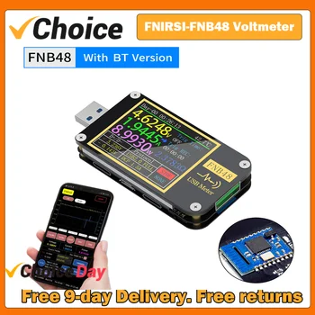FNIRSI-FNB48 PD триггер Вольтметр амперметр Тока и Вольтметр USB Тестер QC4 + PD3.0 2.0 Протокол быстрой зарядки Тест Емкости
