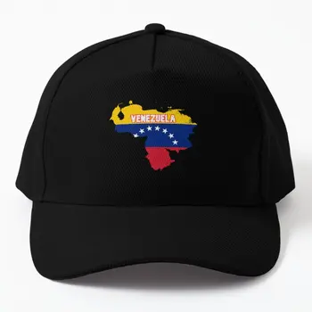 Карта и флаг Венесуэлы с семью Звездами, Бейсбольная кепка, черная однотонная мужская Шапка, Женская шляпа, Уличный спорт с принтом