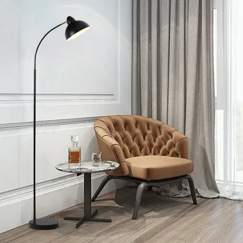 Скандинавский торшер E27 с металлической головкой, Креативный Постмодернистский Роскошный диван в гостиной, Приставной столик, торшер в спальне