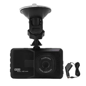 Камера приборной панели автомобиля, многоязычная камера обнаружения движения, широкоугольная камера видеорегистратора для зарядки через USB под углом 120 °, полная картинка для автомобиля